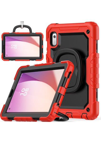Lenovo Tab M9 / Lenovo K9 Kickstand Case Pc+Silikon Tablet Kapak Kayış (Yurt Dışından)
