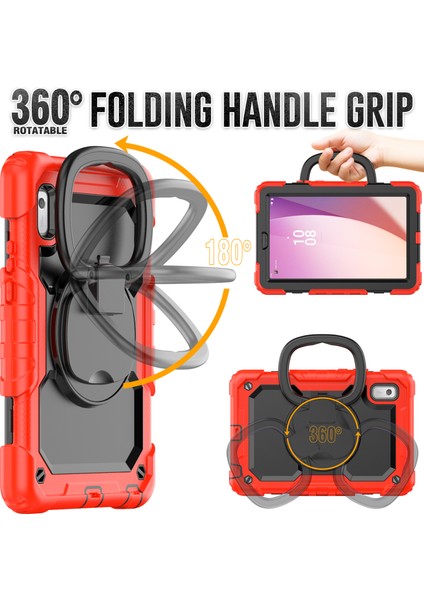 Lenovo Tab M9 / Lenovo K9 Kickstand Case Pc+Silikon Tablet Kapak Kayış (Yurt Dışından) modelleri