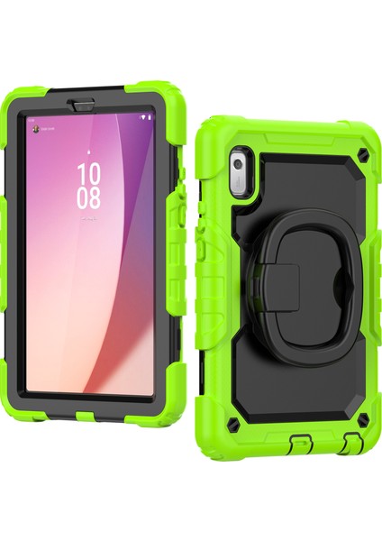 Lenovo Tab M9 / Lenovo K9 Kickstand Case Pc+Silikon Tablet Kapak Kayış (Yurt Dışından)