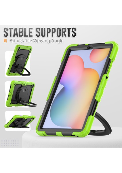 Samsung Galaxy Tab S6 Lite / Tab S6 Lite (2022) Tablet Kickstand Kapak Strap ile (Yurt Dışından)