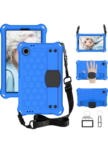 Samsung Galaxy Tab A9+ Honeycomb Doku Kılıf Kickstand Eva Tablet Kapağı (Yurt Dışından)