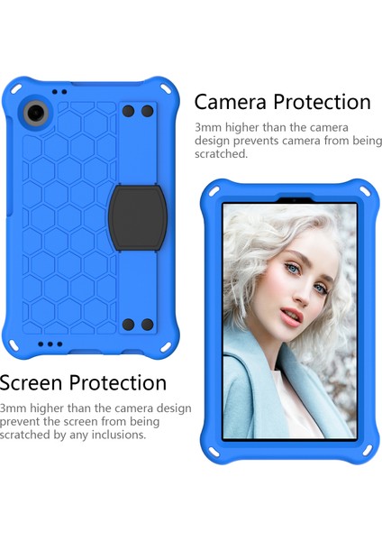 Samsung Galaxy Tab A9+ Honeycomb Doku Kılıf Kickstand Eva Tablet Kapağı (Yurt Dışından)