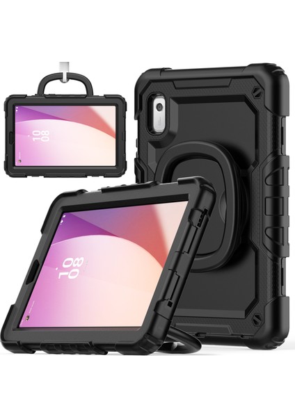 Lenovo Tab M9 / Lenovo K9 Kickstand Case Pc+Silikon Tablet Kapak Kayış (Yurt Dışından)