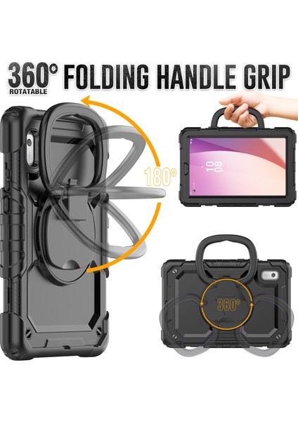 Lenovo Tab M9 / Lenovo K9 Kickstand Case Pc+Silikon Tablet Kapak Kayış (Yurt Dışından) modelleri