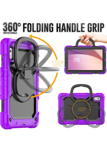 Lenovo Tab M9 / Lenovo K9 Kickstand Case Pc+Silikon Tablet Kapak Kayış (Yurt Dışından) modelleri