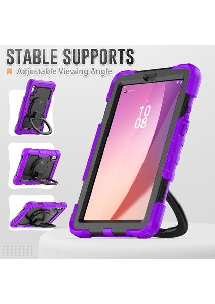 Lenovo Tab M9 / Lenovo K9 Kickstand Case Pc+Silikon Tablet Kapak Kayış (Yurt Dışından) indirimleri