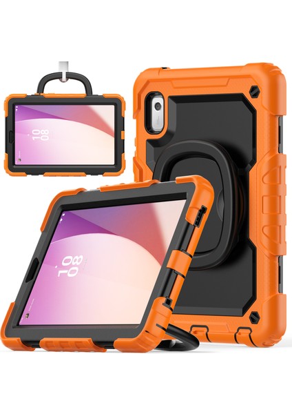 Lenovo Tab M9 / Lenovo K9 Kickstand Case Pc+Silikon Tablet Kapak Kayış (Yurt Dışından)