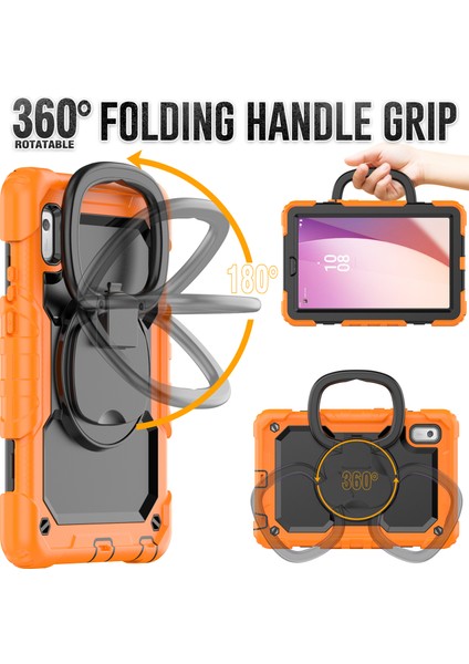 Lenovo Tab M9 / Lenovo K9 Kickstand Case Pc+Silikon Tablet Kapak Kayış (Yurt Dışından) modelleri