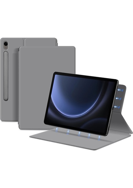 Samsung Galaxy Tab S9 Fe Tablet Kılıfı Manyetik Pu Deri Stand Kapağı (Yurt Dışından)