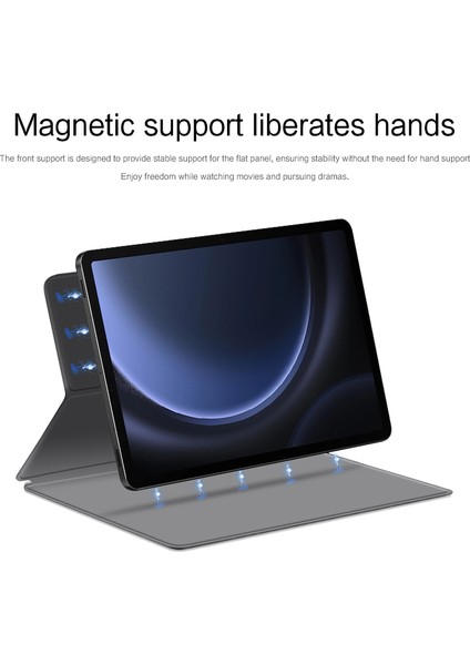 Samsung Galaxy Tab S9 Fe Tablet Kılıfı Manyetik Pu Deri Stand Kapağı (Yurt Dışından) modelleri