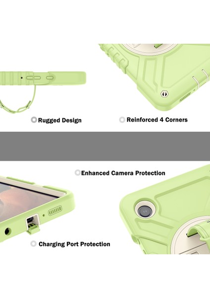 Samsung Galaxy Tab A9 Koruyucu Kapak Kickstand Tablet Kılıfı Kayış (Yurt Dışından) fırsatları