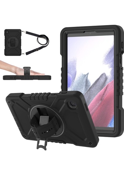 Samsung Galaxy Tab A7 Lite 8.7 Tablet Kılıf Pc+Silikon Döner Kickstand Kapak (Yurt Dışından)