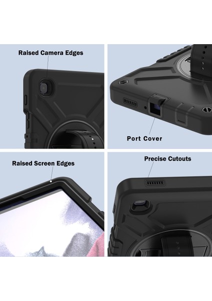 Samsung Galaxy Tab A7 Lite 8.7 Tablet Kılıf Pc+Silikon Döner Kickstand Kapak (Yurt Dışından) indirimleri