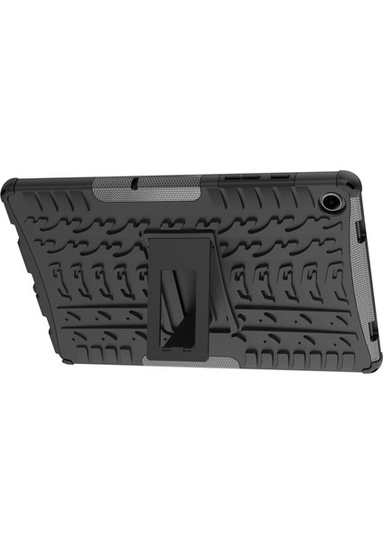 Samsung Galaxy Tab A9+ Lastik Doku Kılıfı Şok Geçirmez Tpu+ Pc Tablet Kapak Kickstand ile (Yurt Dışından)