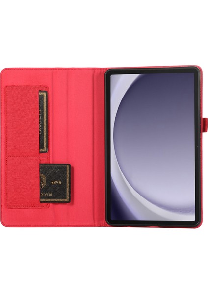 Samsung Galaxy Tab A9+ Şok Geçirmez Deri Folio Standı Tablet Kapağı (Yurt Dışından)