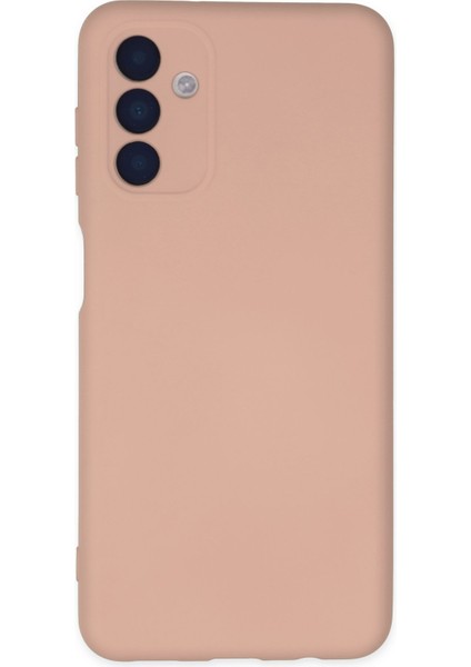 Samsung Galaxy A04S Kılıf Nano Içi Kadife Silikon - Pudra 300099