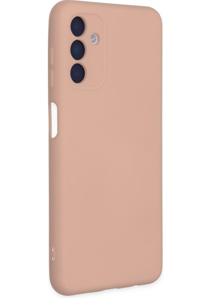 Samsung Galaxy A04S Kılıf Nano Içi Kadife Silikon - Pudra 300099