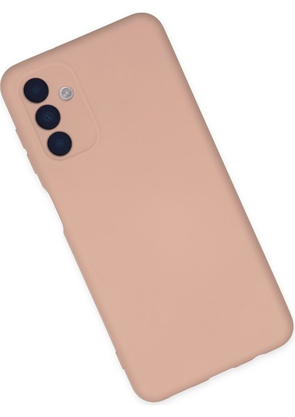 Samsung Galaxy A04S Kılıf Nano Içi Kadife Silikon - Pudra 300099