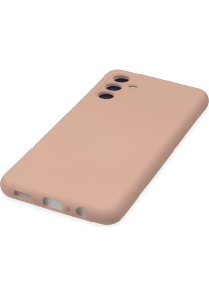 Samsung Galaxy A04S Kılıf Nano Içi Kadife Silikon - Pudra 300099