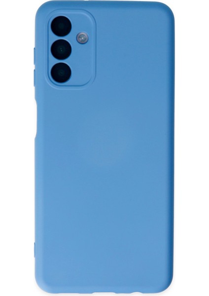 Samsung Galaxy A04S Kılıf Nano Içi Kadife Silikon - Mavi 300099