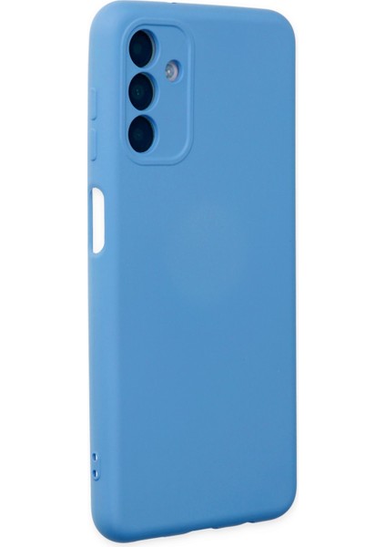 Samsung Galaxy A04S Kılıf Nano Içi Kadife Silikon - Mavi 300099