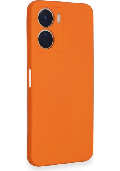 Vivo Y16 Kılıf Nano Içi Kadife Silikon - Turuncu 300099