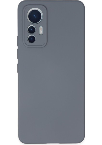 Xiaomi Mi 12 Lite Kılıf Nano Içi Kadife Silikon - Gri 300099