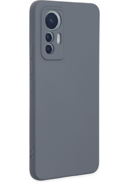 Xiaomi Mi 12 Lite Kılıf Nano Içi Kadife Silikon - Gri 300099