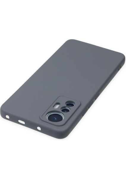 Xiaomi Mi 12 Lite Kılıf Nano Içi Kadife Silikon - Gri 300099