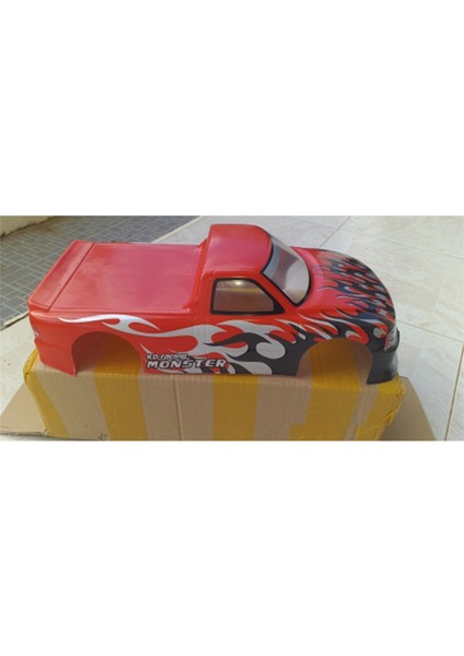 1/10 Rc Araba Için T-10 Pvc Boyalı Gövde Kabuğu 1/10 Rc Araba, Kırmızı (Yurt Dışından) indirimleri