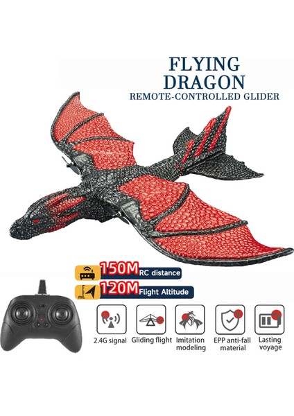 Çocuklar Için Rc Plane 2.4g Simüle Uçan Ejderha Uçağı (Yurt Dışından)