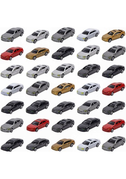 50 Adet 1:87 Ho Ölçekli Model Araba Boyalı Araba Modelleri Ho/tt Ölçeği (Yurt Dışından)