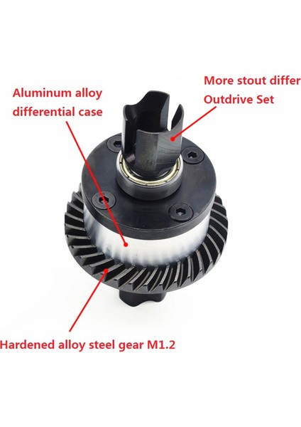 Mx-07 1/7 Rc Araba Için Metal Ön Arka Diferansiyel 8706 (Yurt Dışından) modelleri