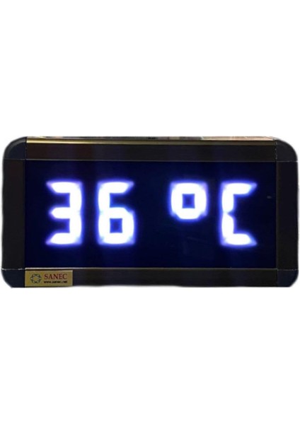 Sanec Dijital LED Duvar ve Masa Saati ve Derece - Beyaz (Kasa Ölçüleri: 7X17 Cm) fiyatları