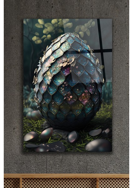 Ejderha Yumurtası Cam Tablo