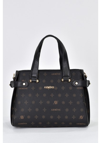 3 Bölmeli Kadın Omuz Askılı El Çantası Siyah 172