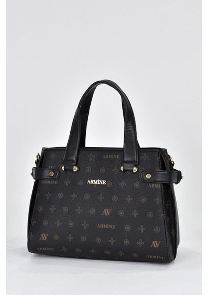 3 Bölmeli Kadın Omuz Askılı El Çantası Siyah 172 modelleri