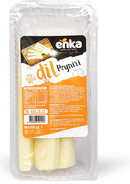 Yarım Yağlı Dil Peyniri 200 gr