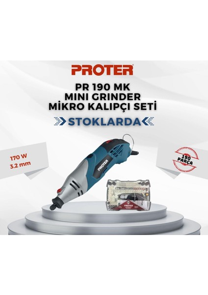 Pr 190 Mk Mini Grinder Mikro Kalıpçı Seti