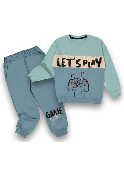 392458 Iki Ip Erkek Takım 5/8 Yaş - Turkuaz - 5-6 Yaş