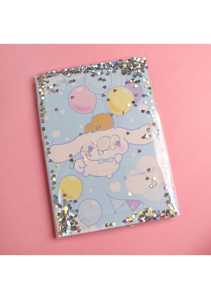 Piraye Gift Sanrio Cinnamaroll Sulu Simli Çizgili Defter