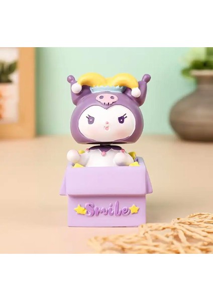 Kuromi Figürlü Sallanan Kafa Masaüstü Araç Süsü