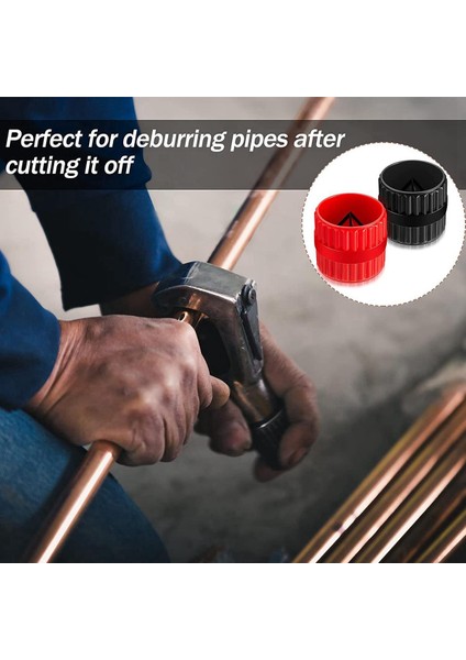 Pvc Pah Aleti-2 x Boru Raybaları-Kırmızı ve Siyah (Yurt Dışından)