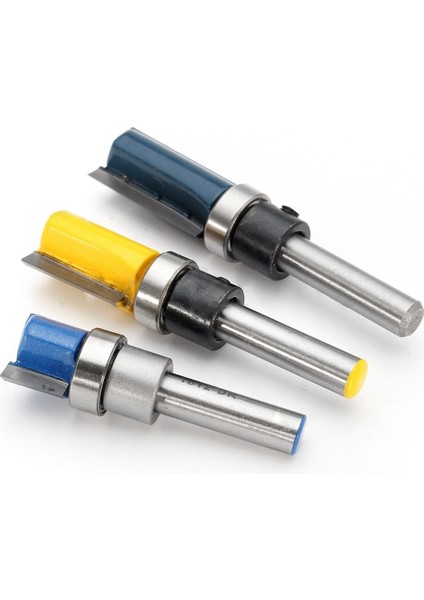 3 Adet 1/4 Inç Shank Alaşım Rulman Gömme Trim Desen Yönlendirici Bit Freze Kesici ve 1 Takım 1/4 Inç Shank T-Yuvası Kesici Yönlendirici Bit Çelik Saplı 3/8 Inç ve 1/2 Inç Uzunluk (Yurt Dışından) indirimleri