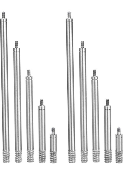 Jınmy 10 Adet Kadranlı Dijital Gösterge Hss Göstergesi Kadran Çubuğu Uzatma Kök Çubuk Seti M2.5 20 40 60 80 100MM Elektrik Ekipmanları (Yurt Dışından)