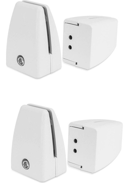 4 Parça Hapşırma Önleyici Braket Braketi Abs Plastik Hapşırma Önleyici Klip Ofis Masası Bölme Destek Çerçevesi (Beyaz) (Yurt Dışından)