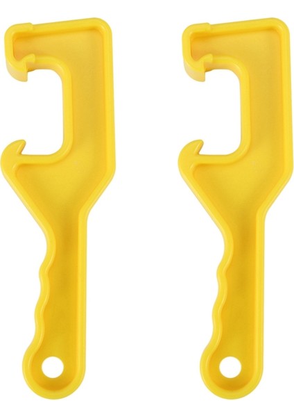 2x Kova Kapağı Anahtarı-Açma/kaldırma Kapakları 5 Galonluk Plastik Kovalar ve Küçük Kovalar-Sarı-Dayanıklı Plastik Açma Aracı (Yurt Dışından) fiyatları