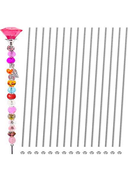 30 Paket 8/32 Dişli Çubuklar Saplama Seti 15 Adet M4 Tam Dişli Çubuk Saplamalar 12 Inç 15 Adet 304 Paslanmaz Çelik Altıgen Somun (Yurt Dışından)