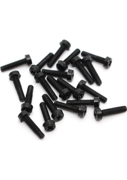 20 Adet Yuvarlak Naylon Vida Phillip Plastik Vida Tava Başlı Cıvata 8mm (Yurt Dışından)