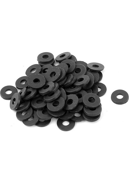 Flyeer M3 x 6mm x 1mm Naylon Düz Yalıtım Yıkayıcılar Contalar Paspayı Siyah 200 Adet (Yurt Dışından)